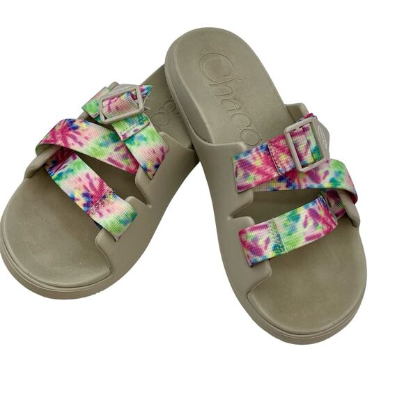 Chacos Sandals Womens Sz 9 Tie Dye Chillo Adjustable Straps Slip On Footbed - Picture 1 of 8